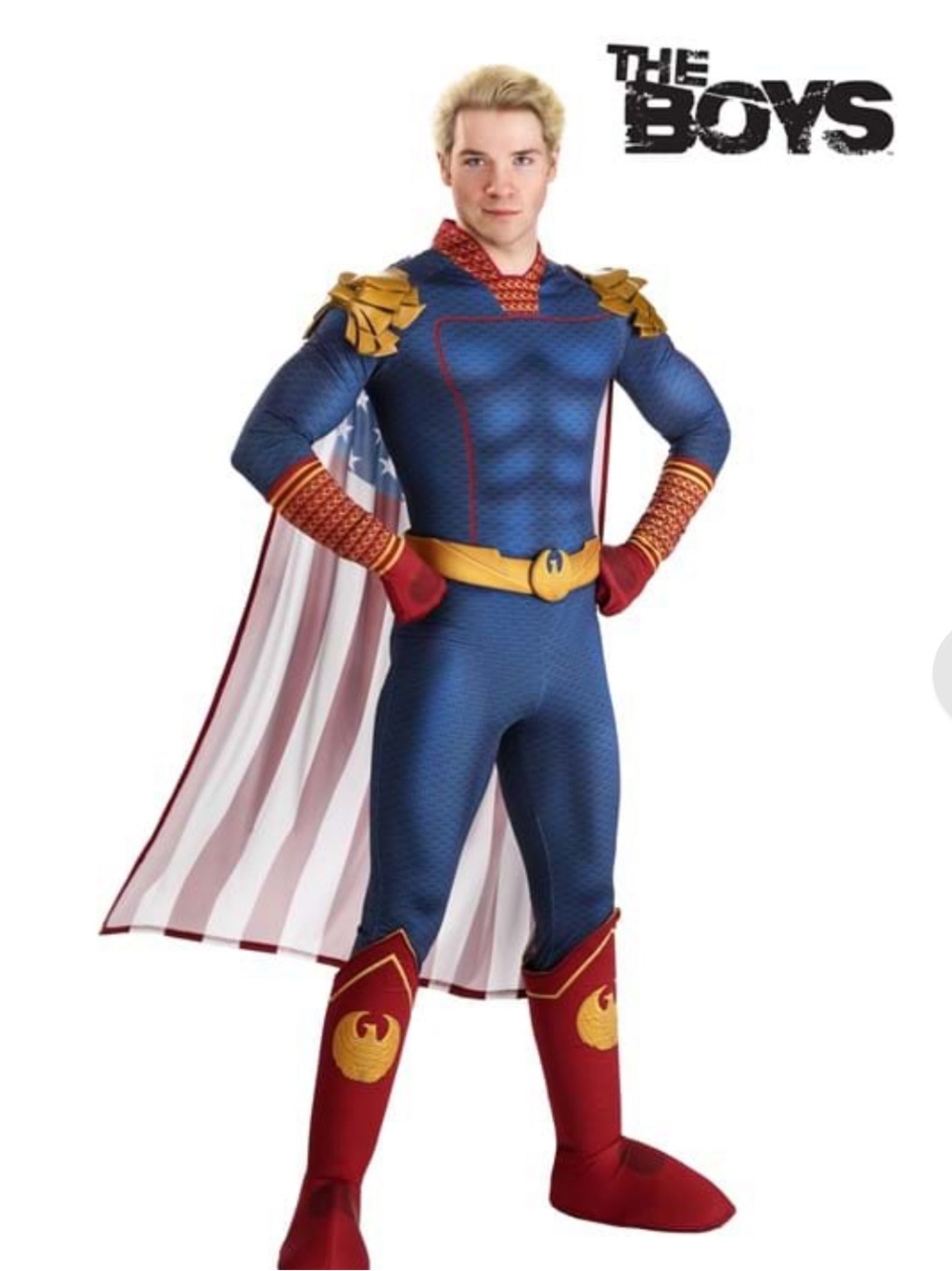 The Boys Homelander Costume Adult Deluxe Size L Like New Fun Costumes Worn Once